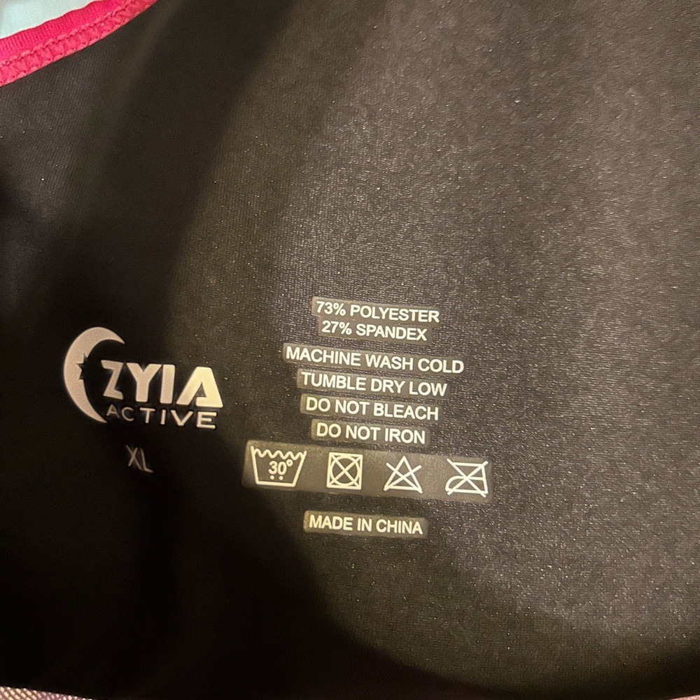 Zyia Active XL pink racer back sports bra - Picture 3 of 3